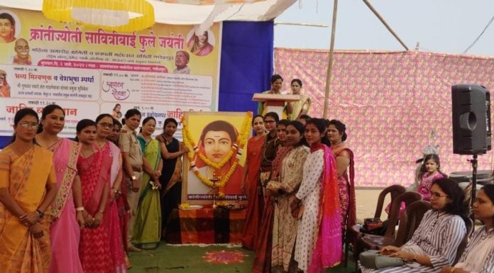 क्रांतीताई काळे यांच्या प्रबोधनाने गणेशपूर मंत्रमुग्ध.