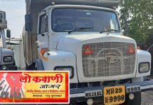 अवैध रितीचा टिप्पर महसूल प्रशासनाच्या जाळ्यात.