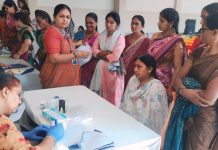 लायन्स कॉन्व्हेन्ट मध्ये स्त्री कॅन्सर तपासणी शिबिर संपन्न.