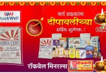 रॉकवेल मिनरल्स कडून दीपावलीच्या हार्दिक शुभेच्छा.
