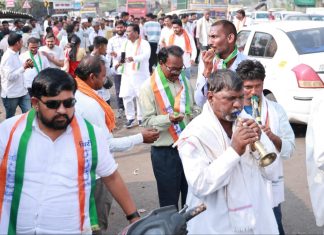 संजय खाडे यांच्या प्रचारार्थ शिरपूर येथे पदयात्रा….