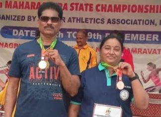 मास्टर ॲथलेटिक्स स्पर्धेत सेवानिवृत्त पोलीस उपनिरीक्षक पांडू तात्या यांची दमदार कामगिरी.