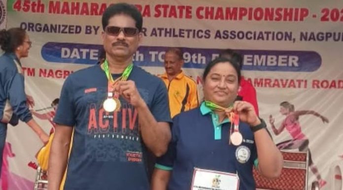 मास्टर ॲथलेटिक्स स्पर्धेत सेवानिवृत्त पोलीस उपनिरीक्षक पांडू तात्या यांची दमदार कामगिरी.