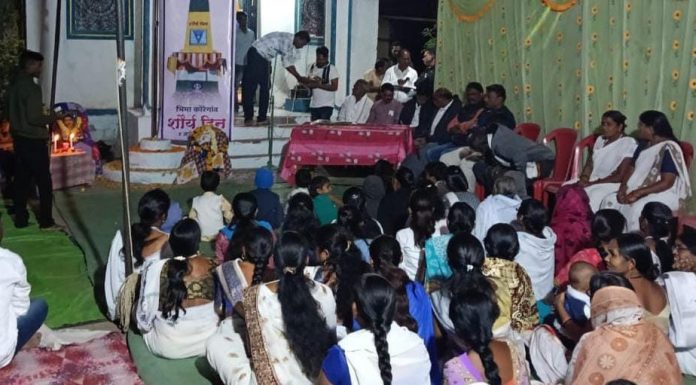 सगणापूर बौद्ध विहारात सावित्रीबाई फुले व भिमा कोरेगाव शौर्य दिन संयुक्तपणे साजरा.