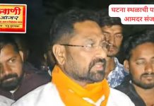 गोहत्या प्रकरणातील घटणा स्थळाची पाहणी करताना आमदार संजय देरकर झाले संतप्त.