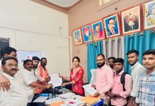 वणी शहारत स्मार्ट ( प्रिपेड) मीटर न बसविण्याची शिवसेनेची ची मागणी.