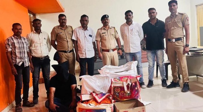 बंदी असलेल्या जीवघेणा सुगंधित तंबाखू साठा जप्त करण्यात वणी पोलिसांना यश.