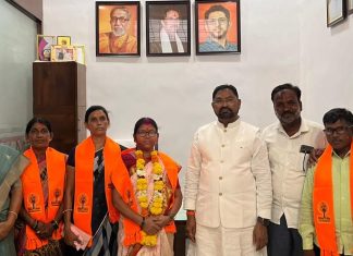 अडेगाव ग्रामपंचायत सरपंच पदाच्या चुरशीच्या लढतीत गंगाबाई काटकर विजयी.