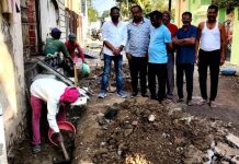 प्रभाग क्रमांक 2 मधील पंधरा वर्षापासून सांडपाणी वाहून नेण्याच्या प्रश्न निकाली.