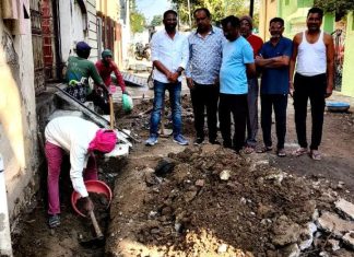 प्रभाग क्रमांक 2 मधील पंधरा वर्षापासून सांडपाणी वाहून नेण्याच्या प्रश्न निकाली.
