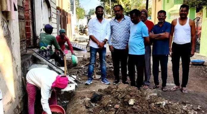 प्रभाग क्रमांक 2 मधील पंधरा वर्षापासून सांडपाणी वाहून नेण्याच्या प्रश्न निकाली.