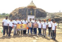 रायगड किल्ला येथे श्री संत गाडगेबाबा जयंती निमित्त स्वच्छता अभियान.