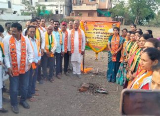 नमो उधाण” बगीचा भूमिपूजनाच्या श्रेयवादावरून वणीमध्ये, राजकीय तमाशा .!