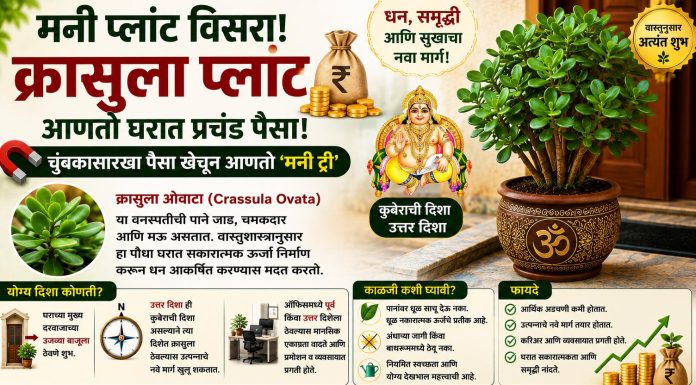 मनी प्लांट विसरा! ‘क्रासुला प्लांट’ ठरतोय धन आकर्षित करणारा खास पौधा.