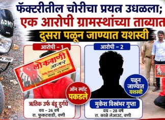 “CCTV मुळे चोरटे जेरबंद; सात मोटर चोरीनंतर अखेर आरोपी ऑन स्पॉट पकडला”