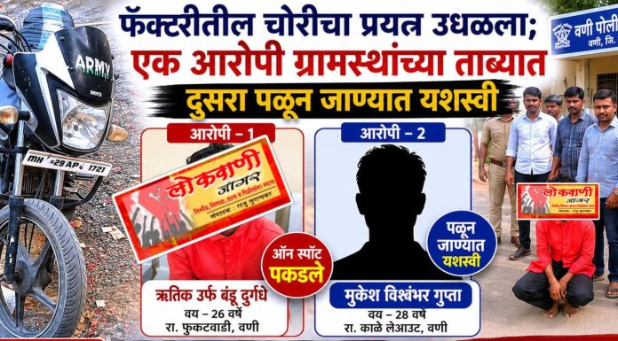 “CCTV मुळे चोरटे जेरबंद; सात मोटर चोरीनंतर अखेर आरोपी ऑन स्पॉट पकडला”