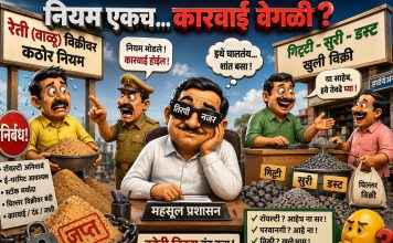 रेतीवर करडी नजर… गिट्टी-चुरीवर तिरपी नजर?”