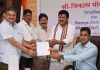 यवतमाळ विधानपरिषद निवडणूक : दुष्यंत चतुर्वेदी यांचा उमेदवारी अर्ज दाखल.